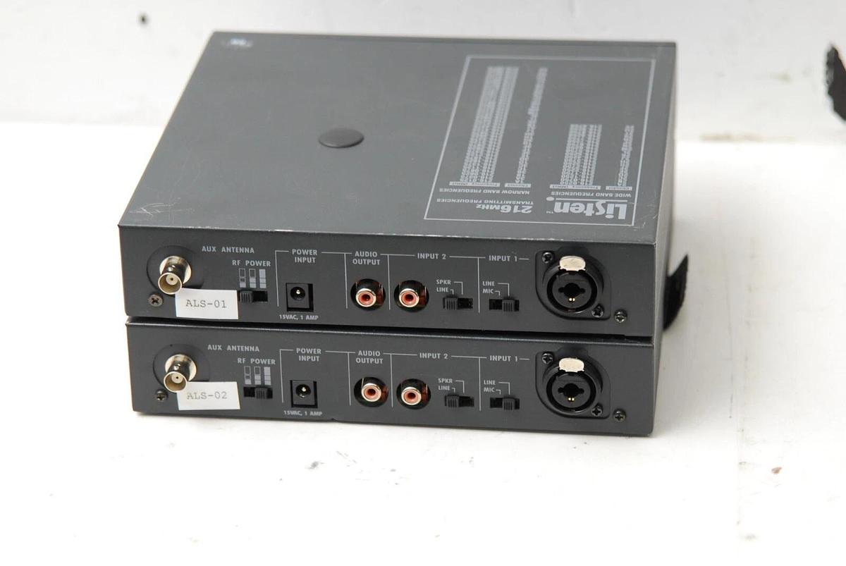 Used Listen LT-800 216MHz For Parts, Lot of 2, no power supply