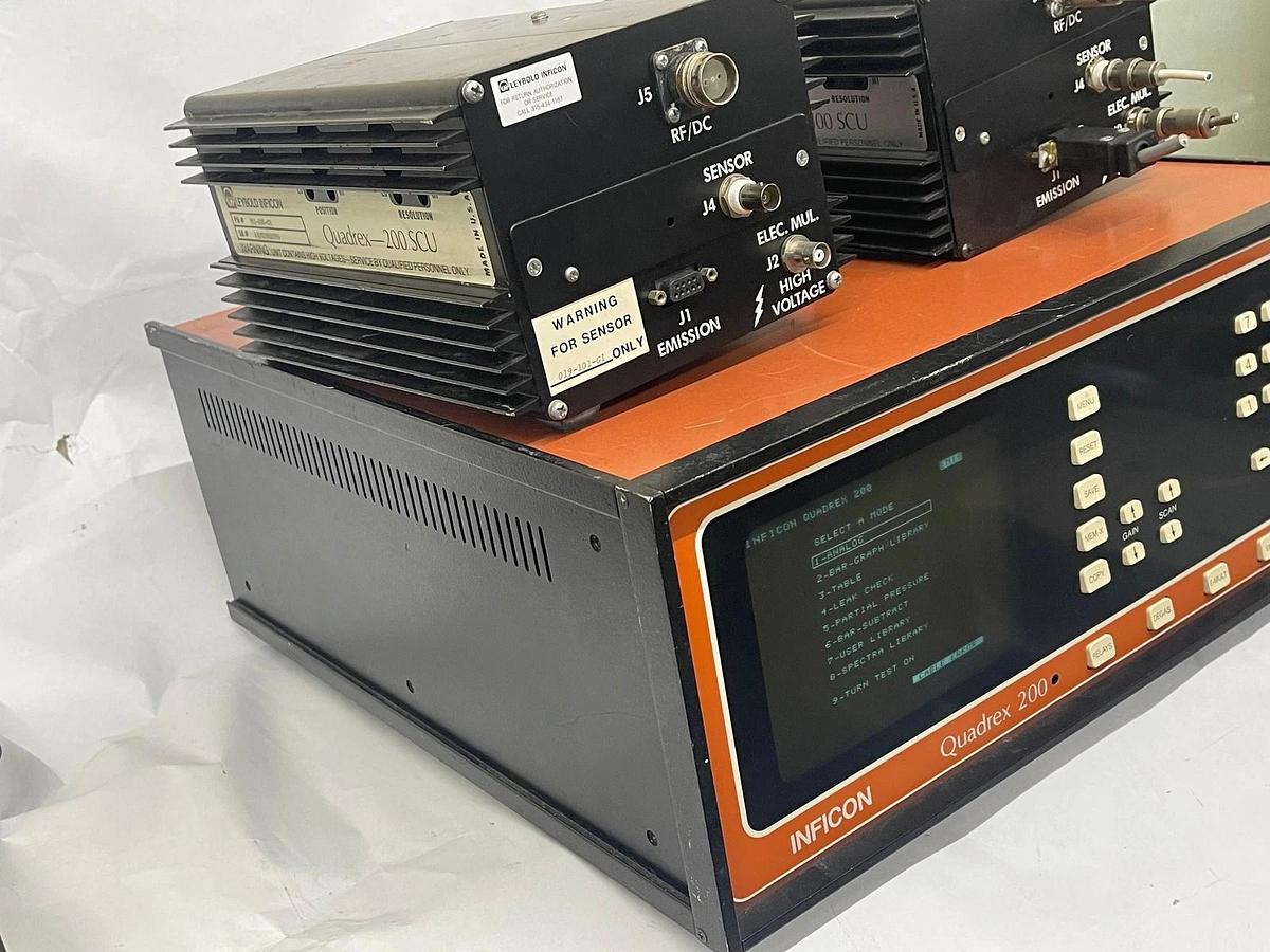Used Inficon Quadrex 200 (901-002-G1) with Quadrex 100 &200 SCUs
