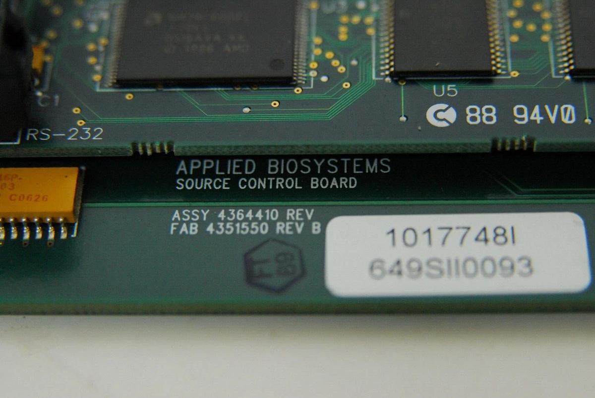 Used Applied Biosystems 436441 1017748I Source Control Board (4800 MALDI TOF/TOF)