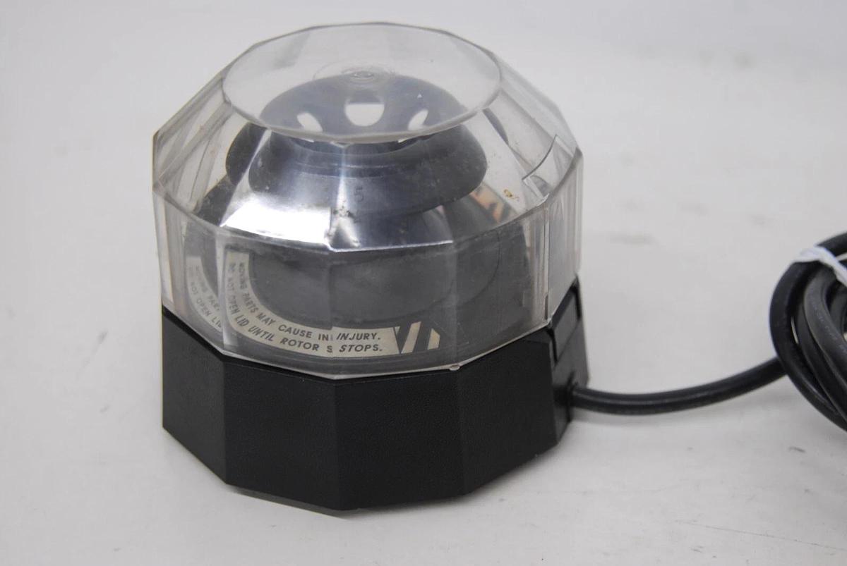 Used National Labnet Mini Centrifuge C-1200 W/ 6 Slot Rotor - TESTED