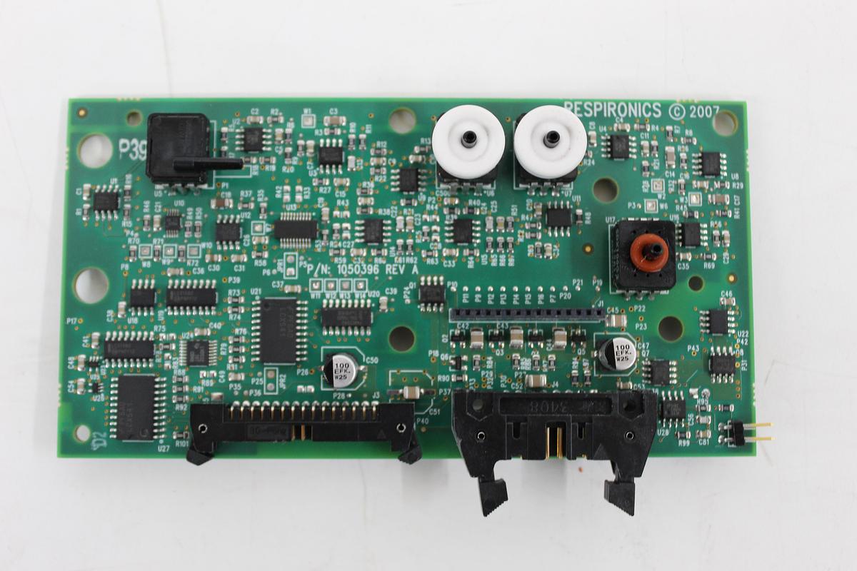 Used Philips Respironics V60 Sensor Board 1050395 Rev H 1050396 Rev A