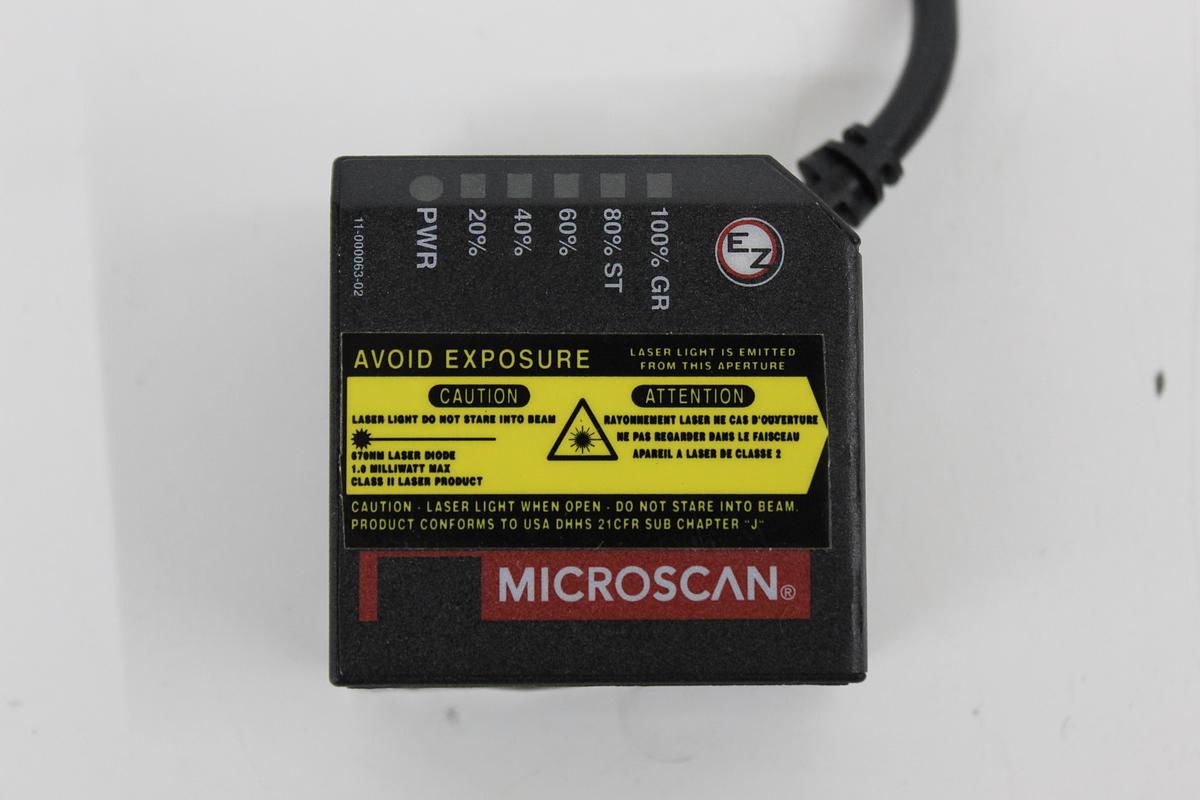 Used Microscan MS-3 Laser Barcode Scanner Fixed Mount 5VDC