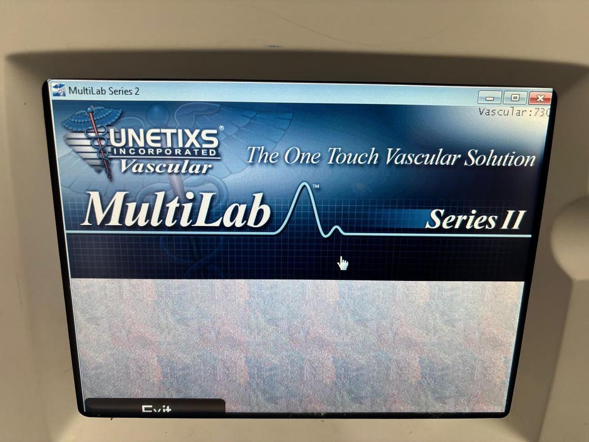 Used Unetixs Vascular Multilab Series 2-CP Peripheral Vascular Diagnostic System 11996-0000-01