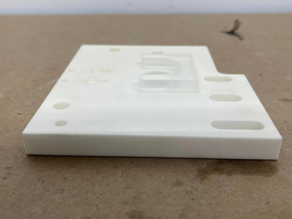 Used Mitsubishi X053C228G52 Ceramic Lower Insulation Plate (DWC200H EDM)