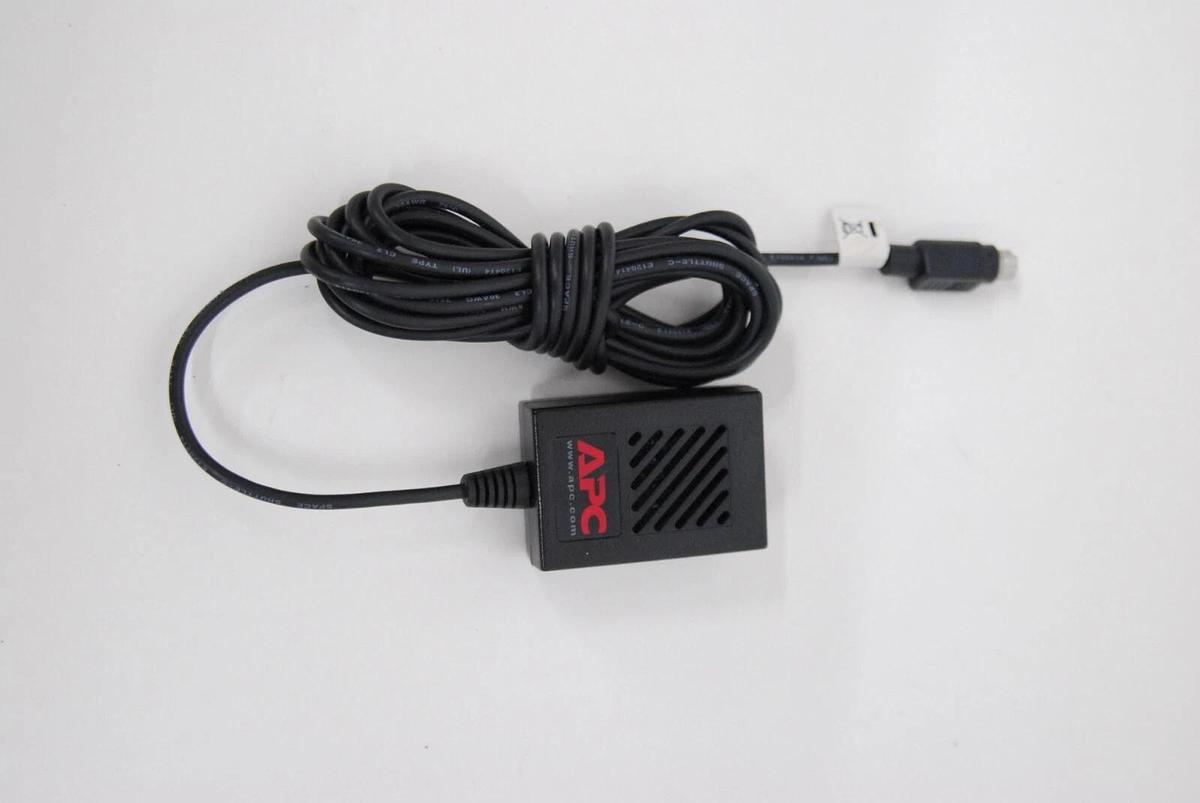 Used APC AP9512TBLK Environmental Temperature Monitor Probe Sensor