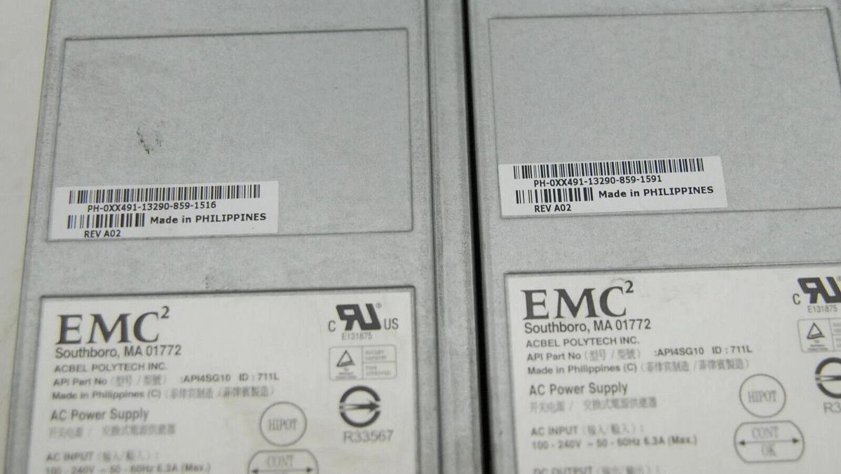 Used EMC Dell ACBEL API4SG10 12V AC Power Supply 071-000-508 - Lot of 2