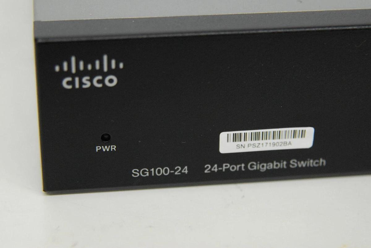 Used Cisco SG100-24 v2 24-Port Gigabit Switch Unmanaged