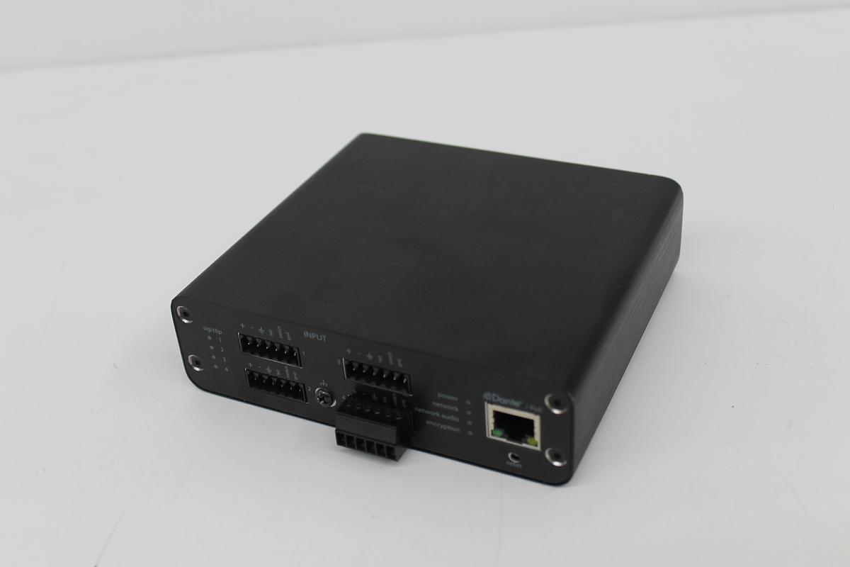 Used Shure ANI4IN-BLOCK 4-Channel Dante Mic/Line Audio Network Interface Unit