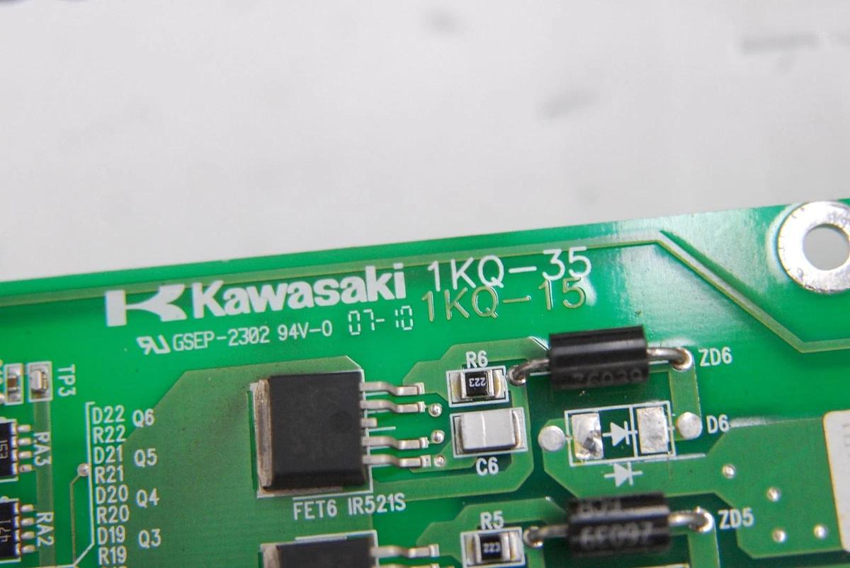 Used Kawasaki 1KQ-35 Servo Control Board (from D32FD001, ZZX130L B)
