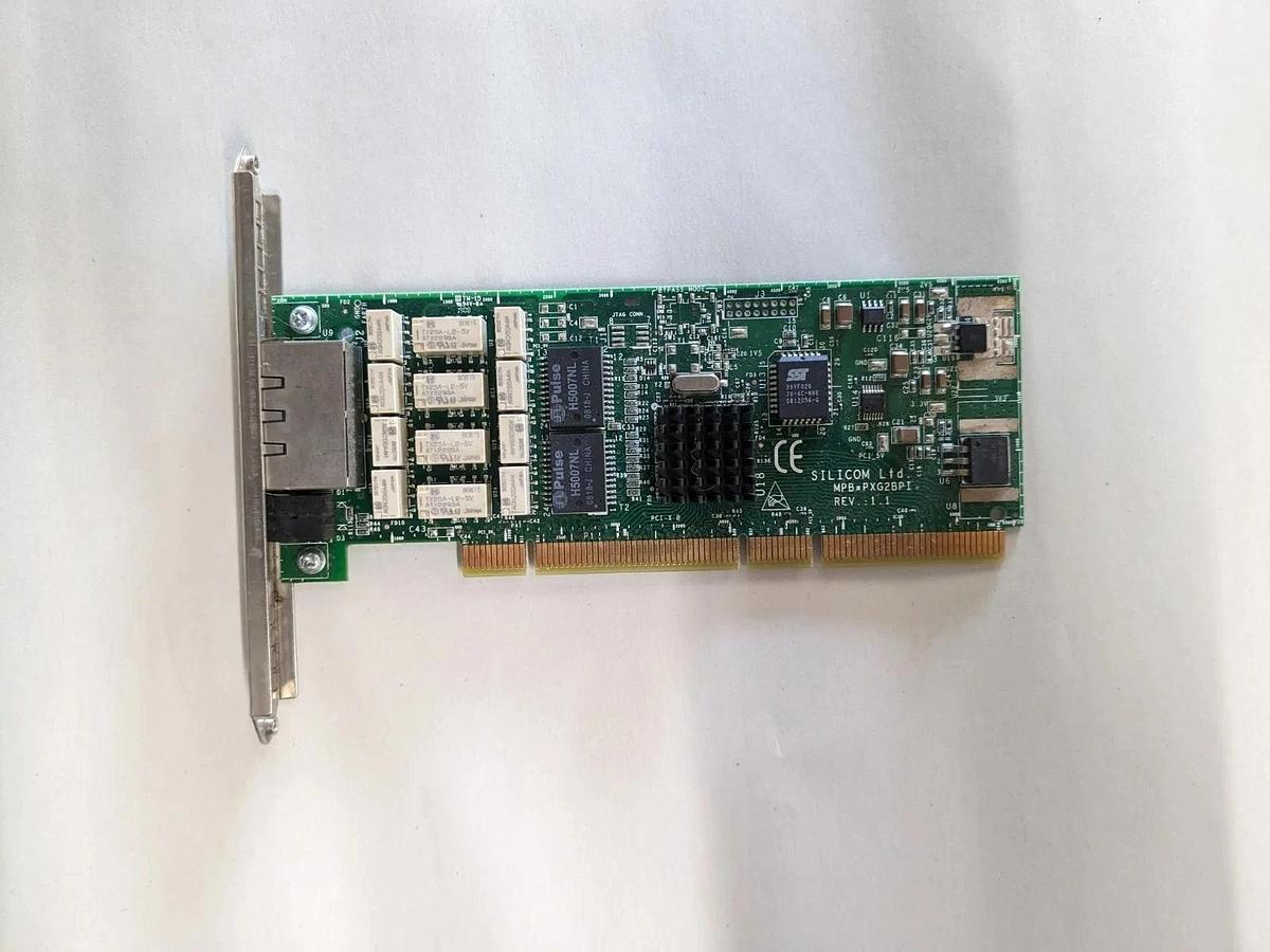 Used SILICOM PXG2BPI-BC-ROHS v1.4 DUAL PORT RJ-45 network card