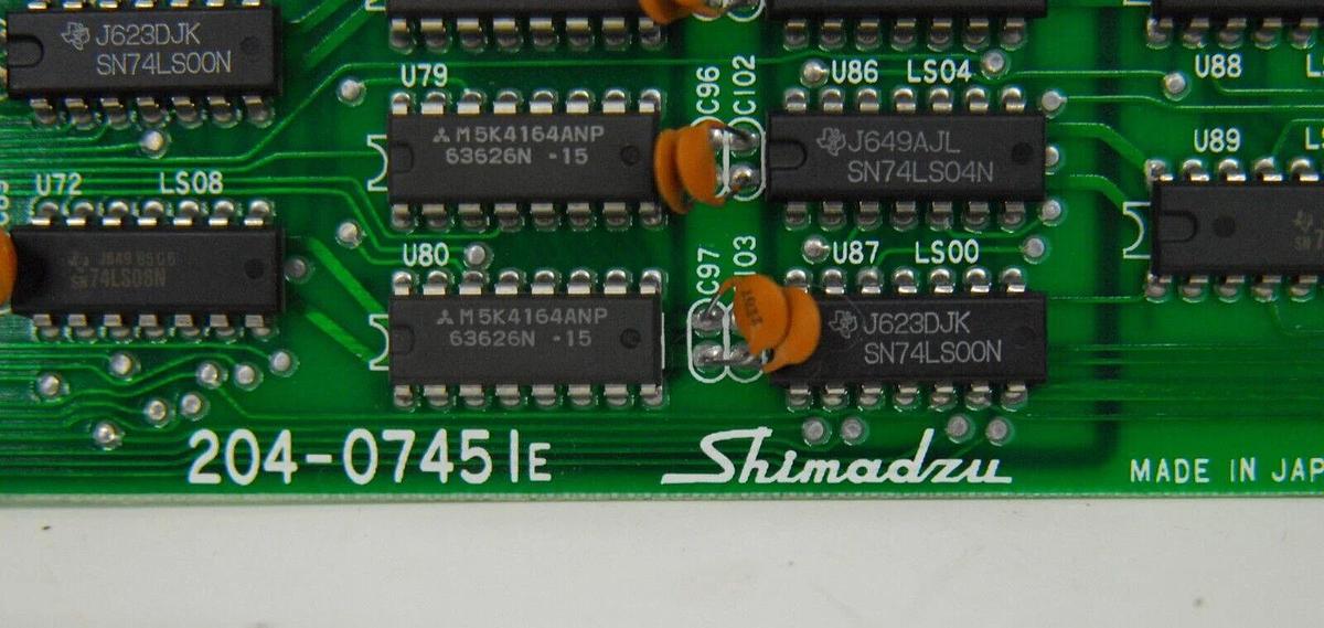 Used Shimadzu 204-07450 204-0745E CPU Board (UV-160)