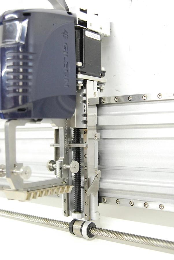 Used Gilson 32000009 Pipette Head Assembly (Pipetmax 268) W/ Rails, Tip Ejector Foot