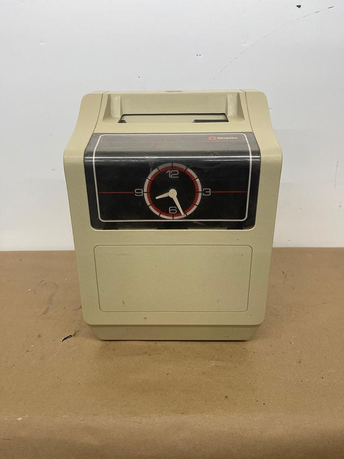 Used Simplex 1201 Mechanical Time Clock
