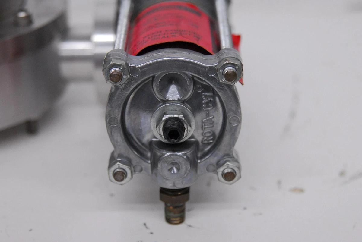 Used Key QBV-40-P-AL Pneumatic Butterfly Valve W/ Rota-CYL ADL2.0X100-1-0 Actuator