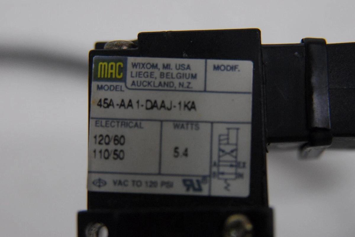 Used MAC 45A-AA1-DAAJ-1KA Solenoid Valve