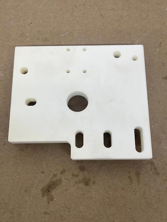 Used Mitsubishi X053C228G52 Ceramic Lower Insulation Plate (DWC200H EDM)