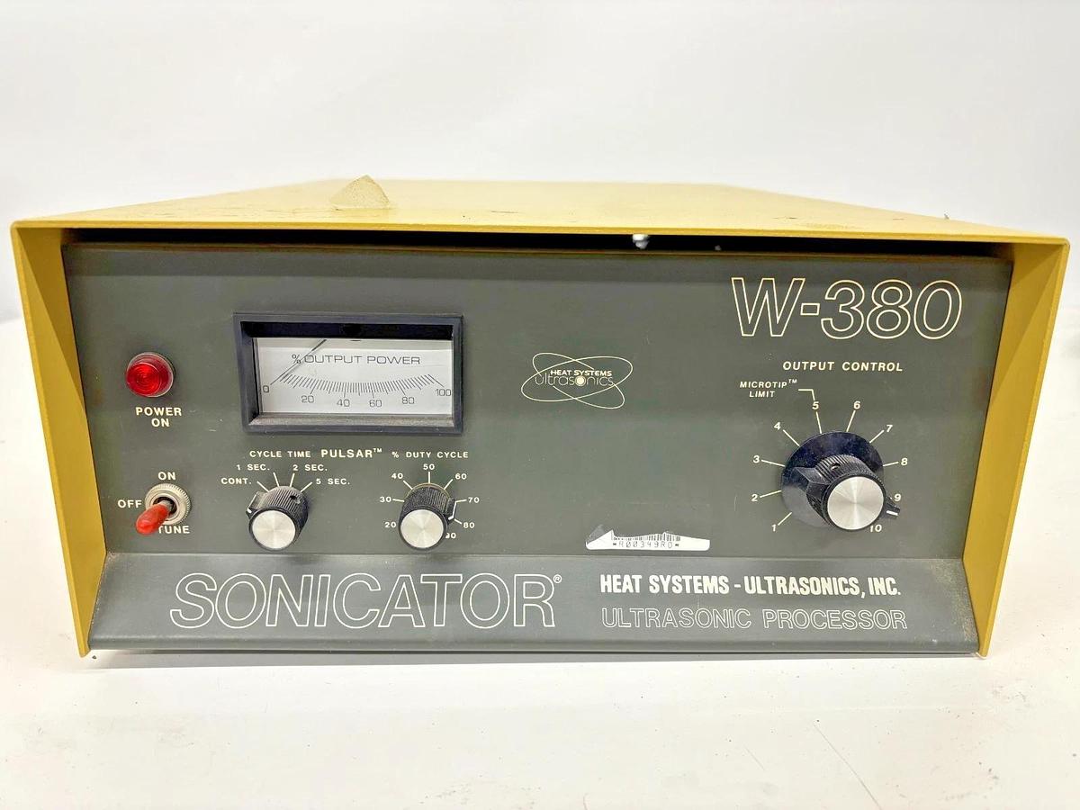 Used Heat Systems W-380 Sonicator Ultrasonic Processor w/ Converter - Complete System