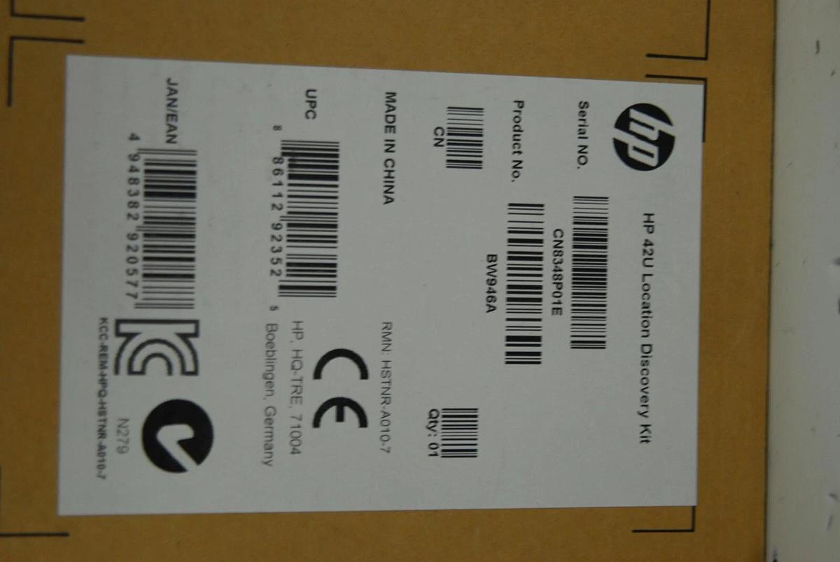 Used HP 42U Location Discovery kit BW946A (HP 11000 G2, Intelligent Series)