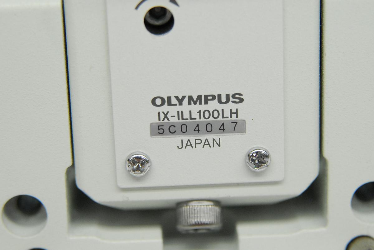 Used Olympus IX-ILL100LH Illumination Column Arm W/ Lamp, Filters (IX70)