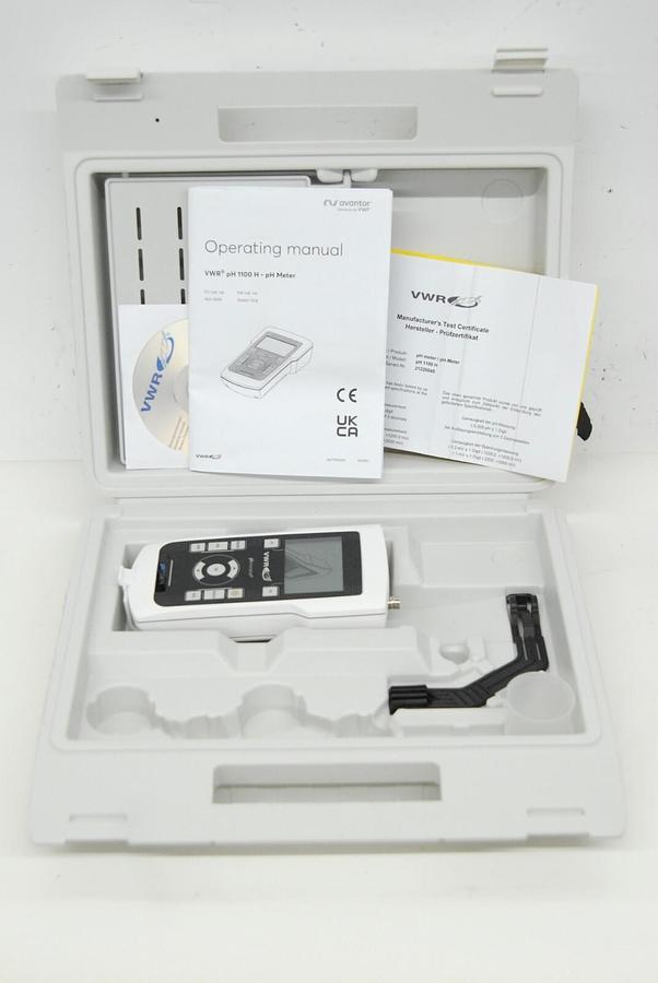 Used VWR 76460-504 pHenomenal pH 1100 H pH/mV/°C Meter Handheld W/ Case