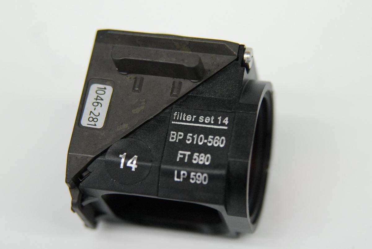 Used Zeiss 488014 Filter Cube Set 14 (BP 510-560, FT 580, LP 590) - Axiovert 200M