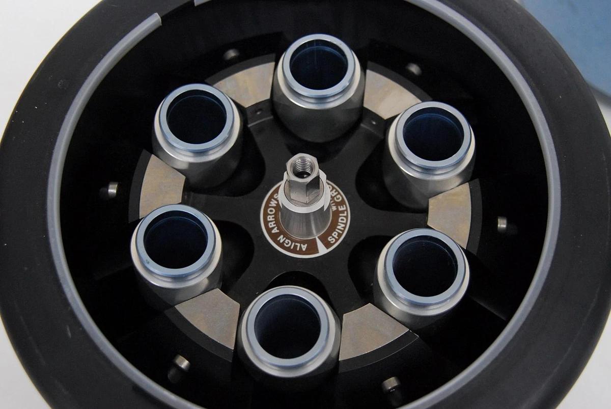 Used Beckman JS-13.1 Swing-Bucket Rotor W/ Buckets, Lid (13000 RPM, 6x50mL)