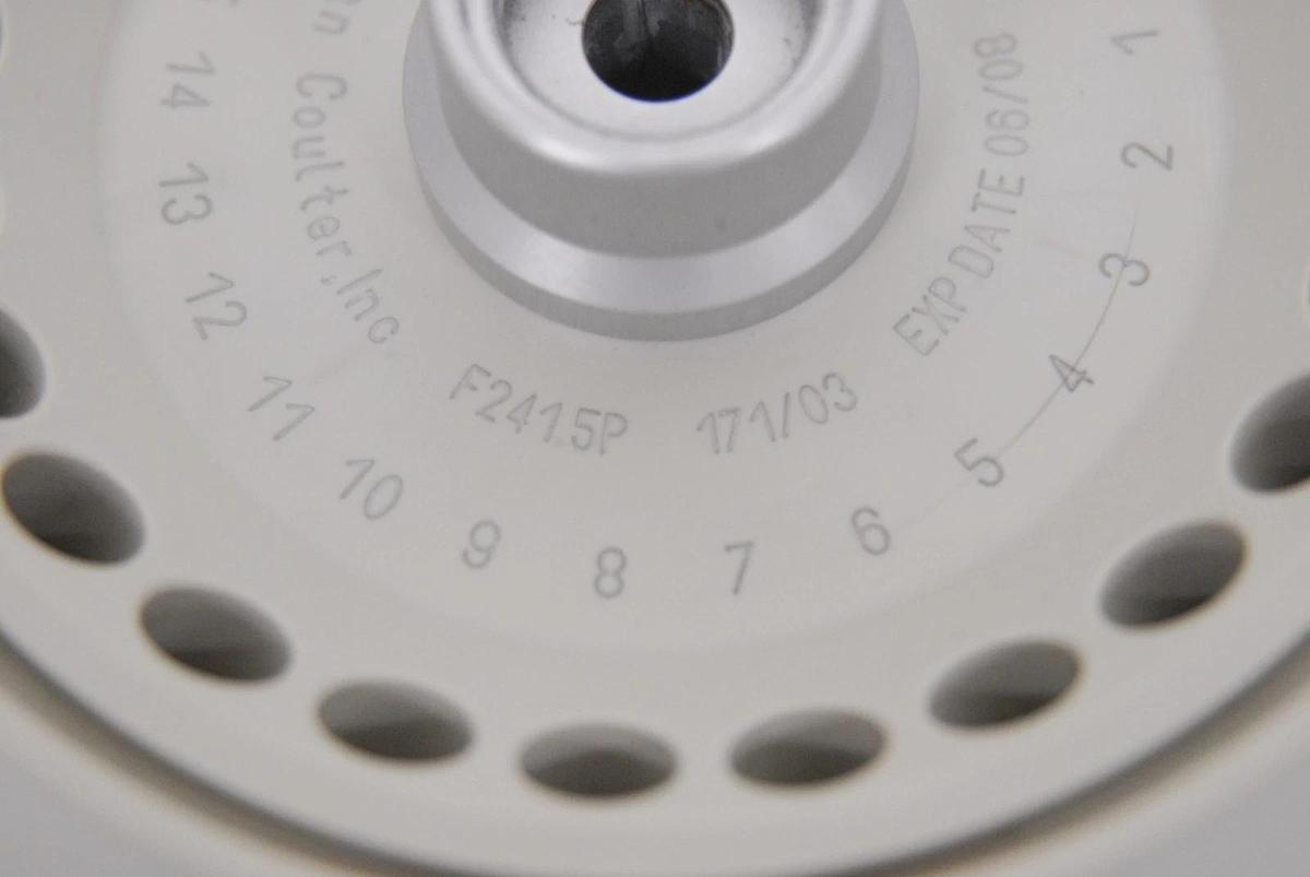Used Beckman Coulter FA241.5P 24-Place Fixed Angle High-Impact Thermoplastic Rotor