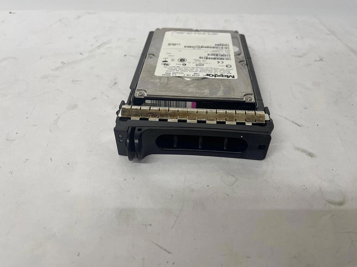 Used Maxtor Atlas OCC315 73GB Ultra320 SCSI 3.5 W/ Dell HD Tray (Y6939)