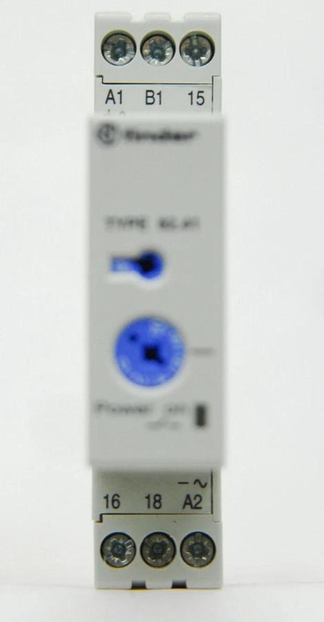 Used Finder Type 82.41 (8241 0241 0000) 35mm Rail Mount Timer - 24-240VAC, 5A