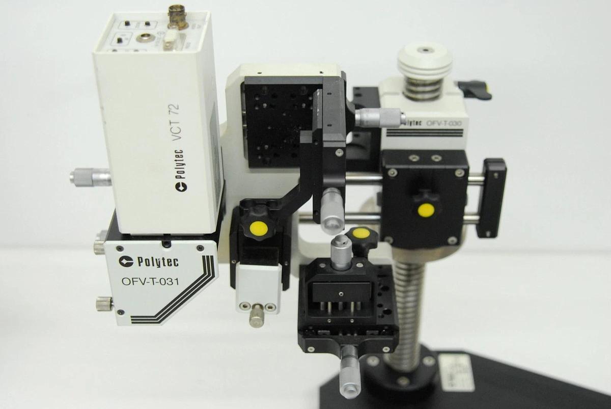 Used Polytec OFV-T031-NZ OFV-T-030 OFV-T-031 Vibrometer Stand W/ VCT-072 Camera