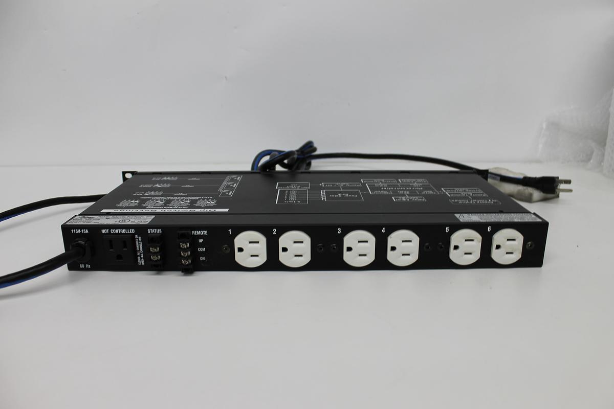 Used Middle Atlantic Power Sequencer PDS-620R 6-Step Sequencer 115V 20 Amp 6 Outlets