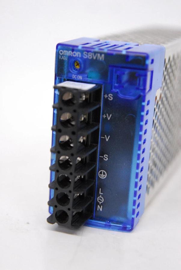 Used Omron S8VM-15024C Power Supply 150W 24V 6.5A 100/240V W/ Mounting Bracket
