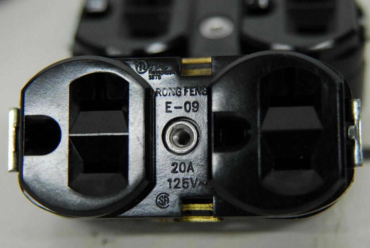 Used Rong Feng E-09 Power Receptacles 20A 125V - Lot of 4