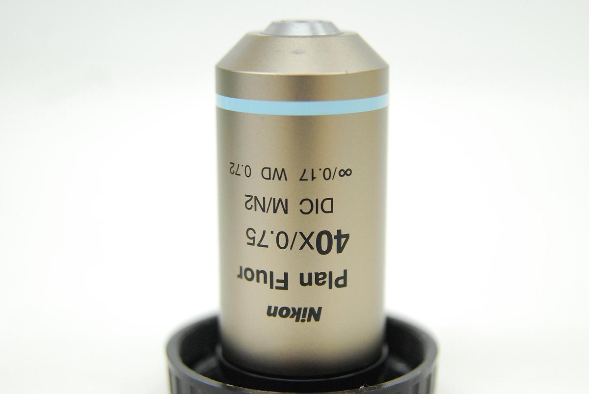 Used Nikon Plan Fluor 40X/0.75 DIC M/N2 ∞/0.17 WD 0.72 Microscope Objective