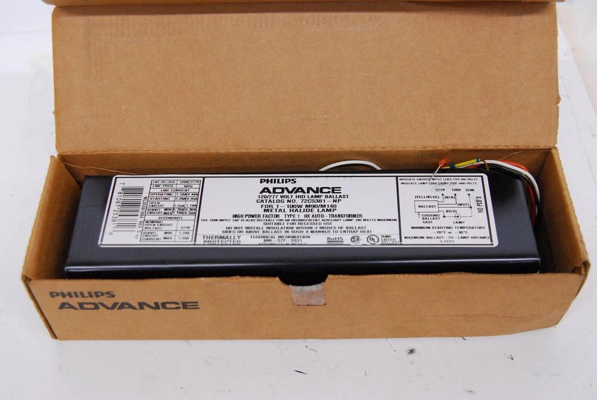 Philips 72C5381NP001 Advance Metal Halide Fcan Ballast 120/277V 100W