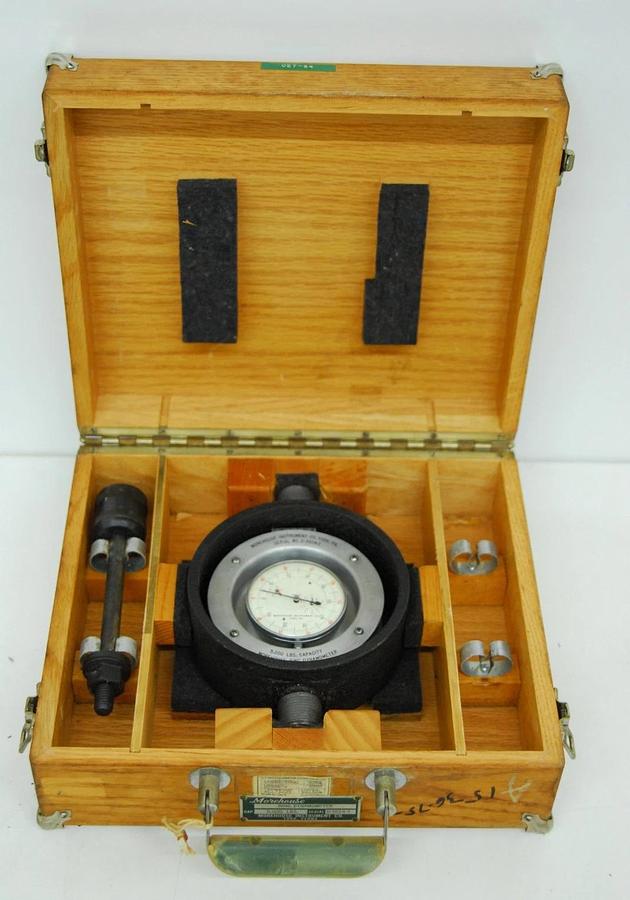 Used Morehouse 5000 LB Capacity Ring Dynamometer - Missing Rod