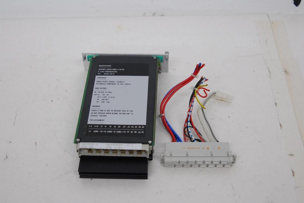 Used Hatronic Hagen OP65U3 LB3995-6 Power Supply W/ Plug