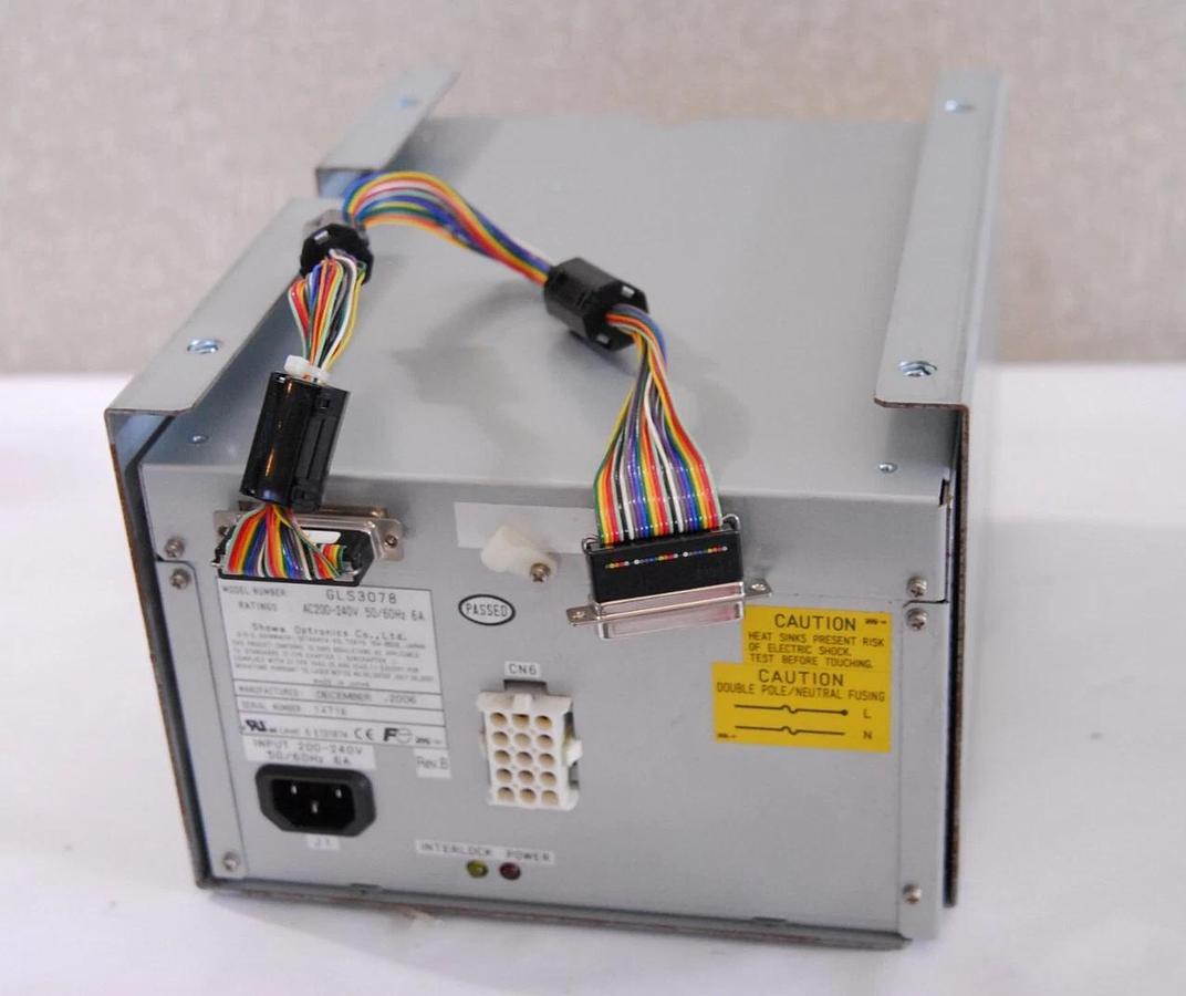 Used Showa Optronics GLG3078 Argon Laser 450-515nm 150mW W/ GLS3078 Power Supply