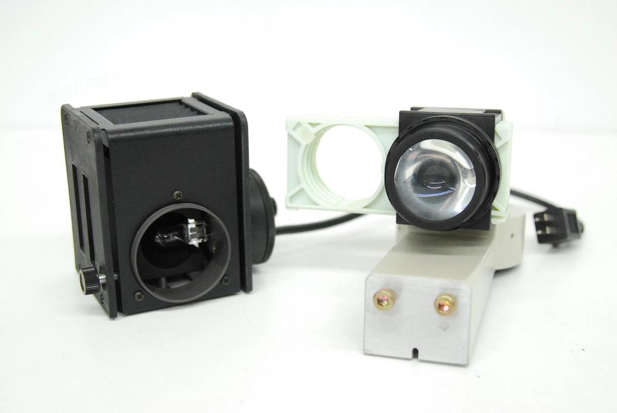 Used Nikon Diaphot Lamp Housing Arm W/ Lamp, Filter Holders