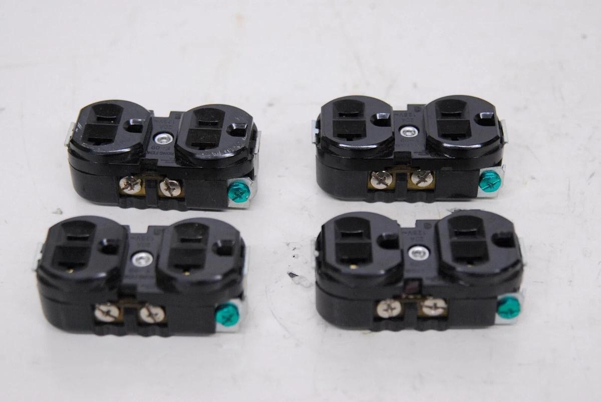 Used Rong Feng E-09 Power Receptacles 20A 125V - Lot of 4
