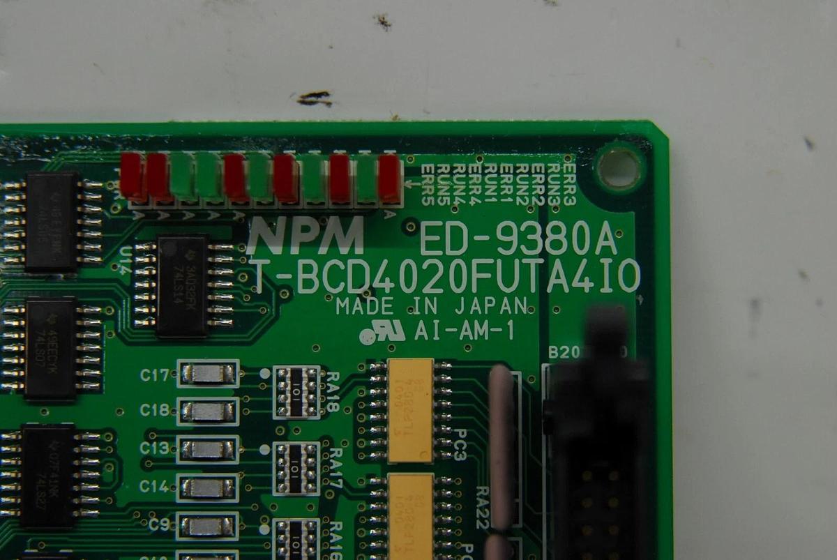 Used NPM ED-9380A T-BCD4020FUTA4IO I/O Board (Qiagen BIOROBOT EZ1)