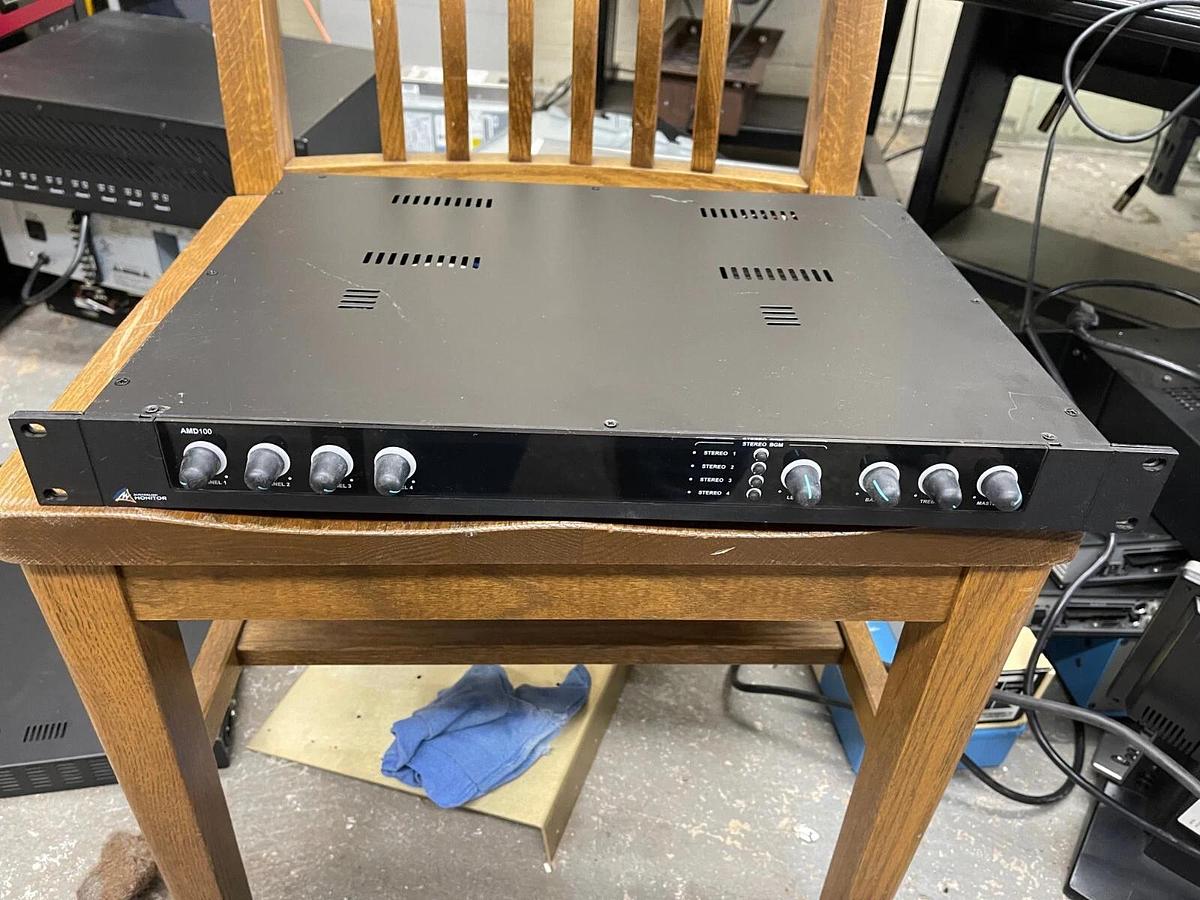 Used Australian Monitor AMD100 4 Channel Public Address Mixer Amplifier