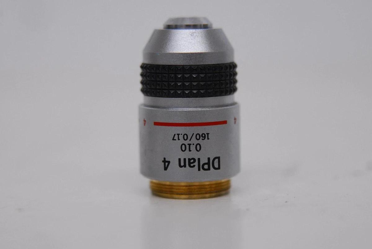 Used Olympus DPlan 4 0.10 160/0.17 Microscope Objective