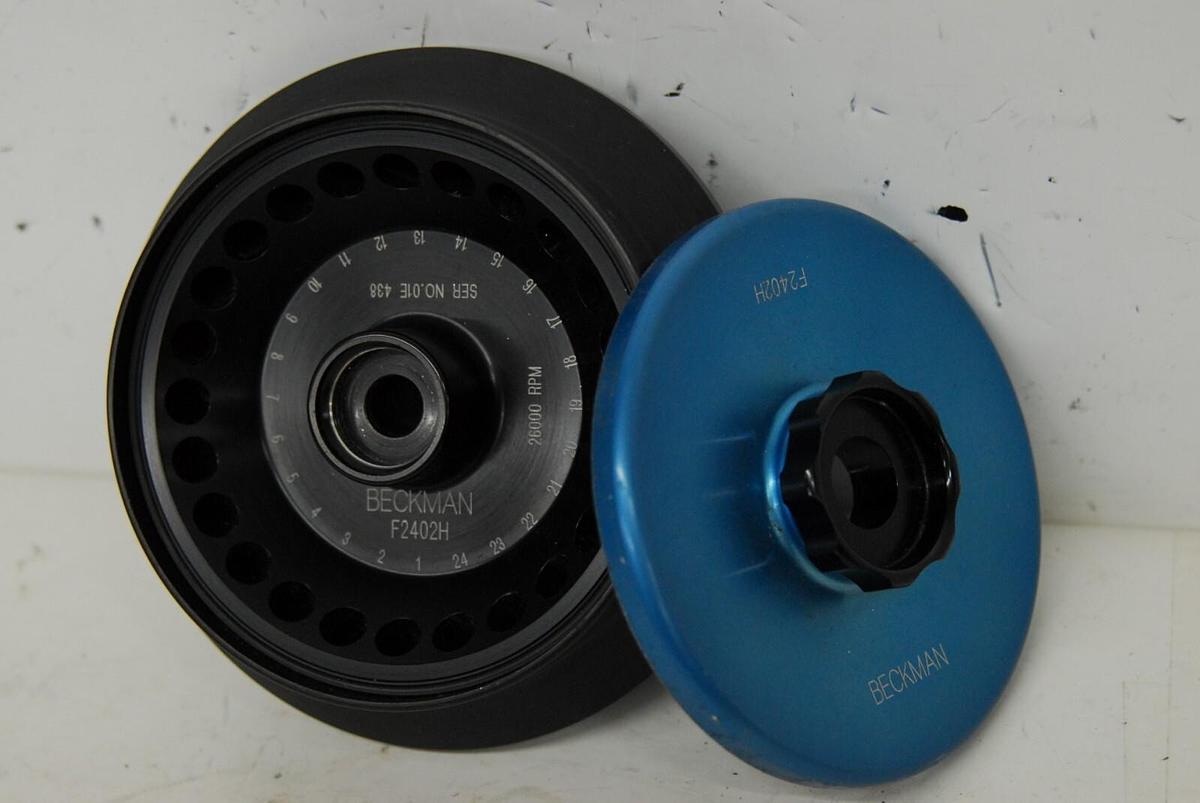 Used Beckman F2402H Fixed Angle Rotor (24 x 2.0 mL, 26,000rpm, 61,970 x g) W/ LID
