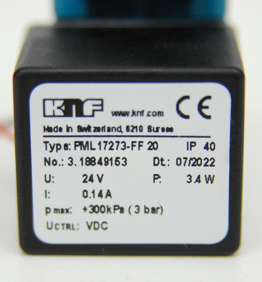 Used KNF KNF PML17273-FF 20 Micro Diaphragm Liquid Pump