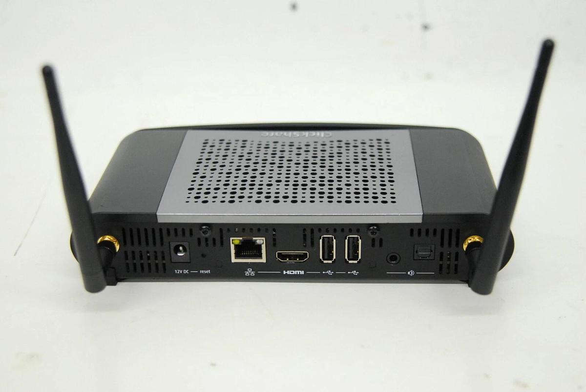 Used Barco ClickShare CSE-200 R9861520 W/ 4 Buttons, Button Holder, Power Adapter