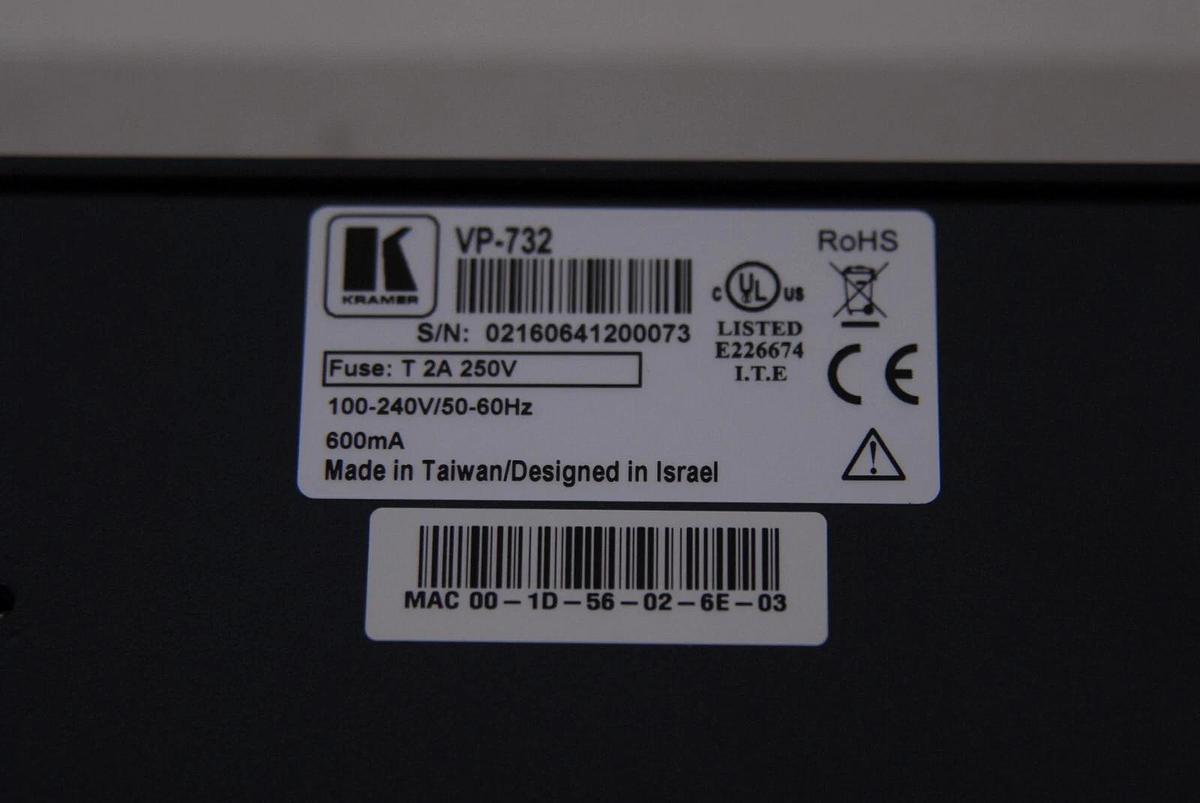 Used Kramer VP-732 Presentation Switcher/Dual Scaler - TESTED