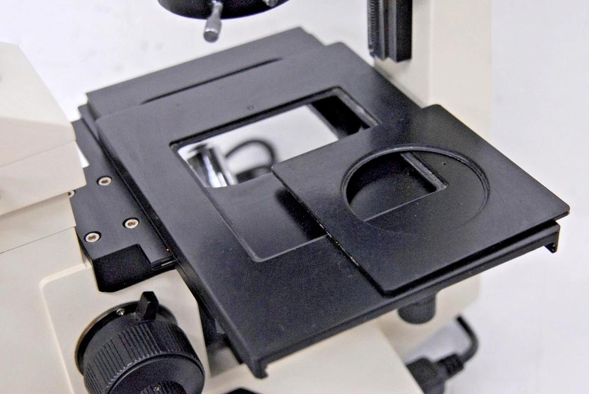 Used VWR VistaVision Inverted Trinocular Microscope W/ 10x, 25x PL L Objectives