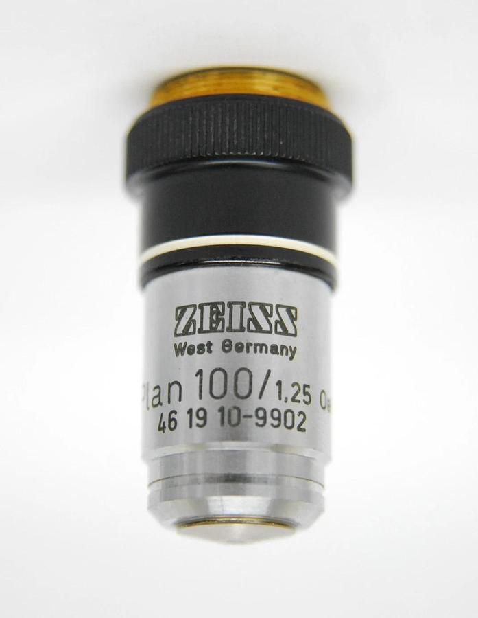 Used Zeiss 46 19 10-9902 Plan 100/1.25 Oel 160/- Objective (100x Oil)