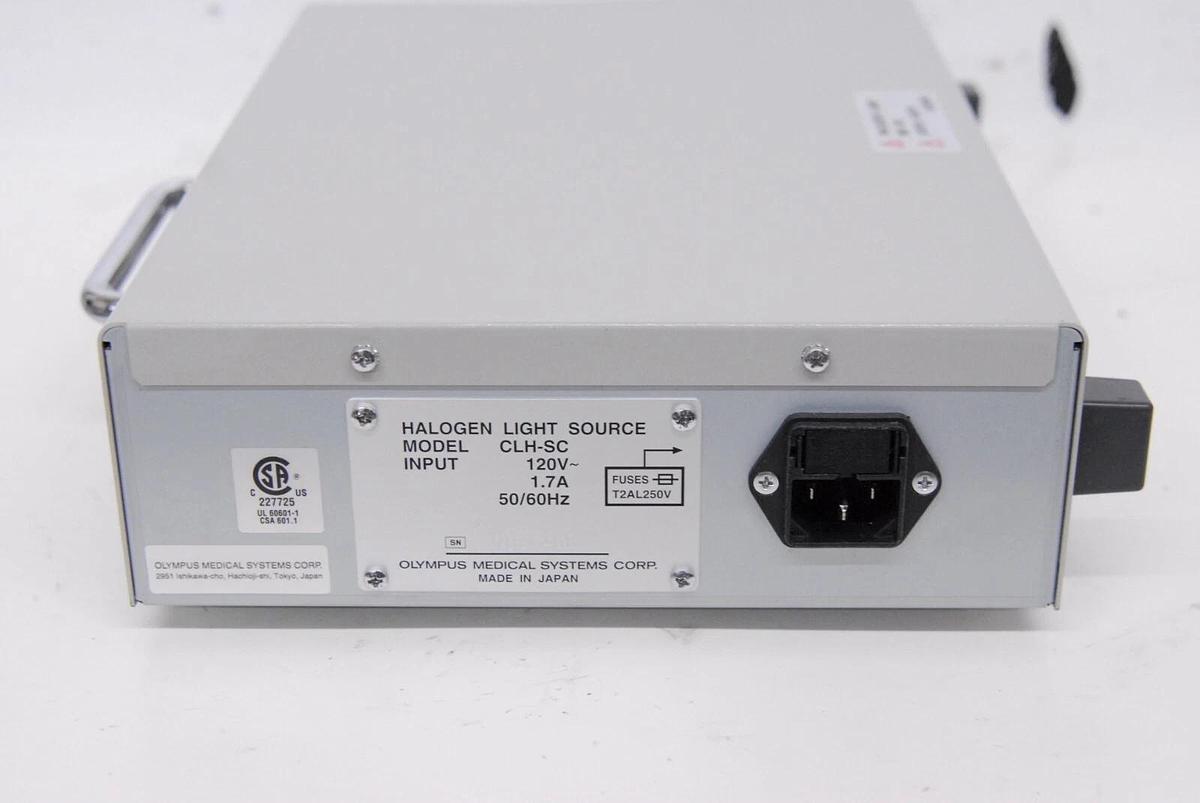 Used Olympus CLH-SC Halogen Light Source w/ O5.0x10.0ST Gray Light Guide